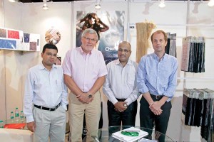 (R to L) Matthias C. Hartmann, MD, Chanty; Pradeep Roongta, MD, Stuti Exports; Michael Steffen-Nielsen, Sales Director, Chanty; and Viraj Roongta, Director-Sales & Marketing, Stuti Exports