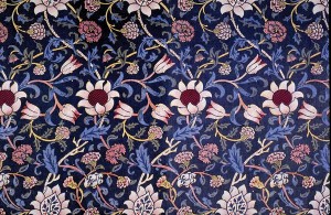 Intricate floral rotary print design