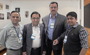 (L-R) Ashok Kumar, IE Manager, Dinesh Mehra, GM,Finance, Vijender Gupta. GM, HR & Compliance, Pawan Chouhan, IE Manager associated with training closely