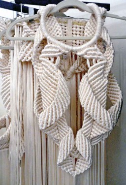 Knotted waist coat with fringes at Abhinav Fashions