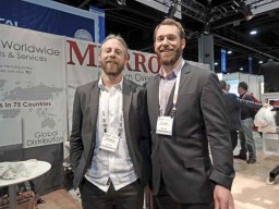 Charlie Merrow (L), CEO, Merrow Sewing Machine Company with his brother Owen Merrow who shares the journey of creating the active seam