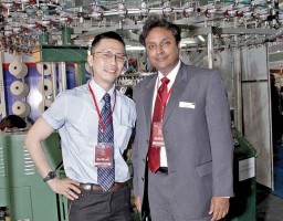 Frank Shao, General Manager, Tayu with Vikas Sharan, VP – Textile Engineering, ATE