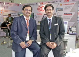 GV Aras, Director, A.T.E. Enterprises with KB Prasad,  Business Head (Garment Division)