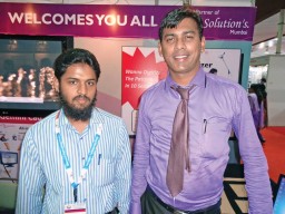 Vishal S. Agarwal, CEO, Onyx Solutions (R) with Muhamed Ali from Pattern Dynamics looking forward to increase their market share by 50 per cent