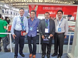 (L-R) Pavan Kapoor, MD, IIGM; Ramanujam Raghavan, CEO, Shahi Exports; Sajith, VP, IIGM; and Balakrishna Shetty, VP Operations, Shahi Exports