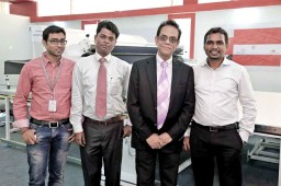  (L to R) Bappy Roy, Sales Manager (CAD/CAM), Eastman Technocraft; Prakhar, Regional Marketing Manager, G A Morgan Dynamics; Manik Chowdhury, MD, Eastman Technocrafts; and Anandakumar, Managing Director, G. A. Morgan Dynamics