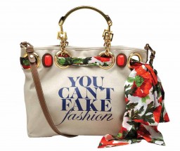 Tote bags bearing ‘You Can’t Fake Fashion’ slogan to raise awareness against counterfeit items