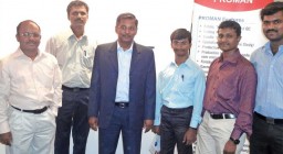 APS Velu , Director, Ecotech Stage ERP (3rd from left) with his team 