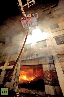 Fire fighters were unsuccessful in controlling the blaze that was one of the worst to hit Bangladesh