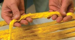 Spider Silk Fabric is made from the silk of more than a million wild spiders and it is stronger than Kevlar, yet far more flexible with stretching ability up to 40%.