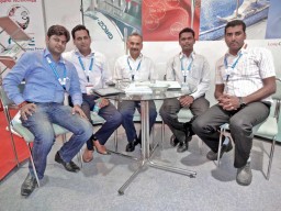 Shashi Kanwal, DGM Sales (India & Nepal) – Sewing Machine Parts (Centre) with his team Shashi Kanwal, DGM Sales (India & Nepal) – Sewing Machine Parts (Centre) with his team