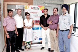 (L to R) Ankur Gupta, Sales Manager, IIGM; Janos Horvath, Vice President, International Sales, Wilcom; Tania Sharma, GM-Sales Promotion, IIGM; Raghav Sharma, Director, IIGM; Shailesh Dabhi, VP IIGM; and Hardeep Singh, VP IIGM