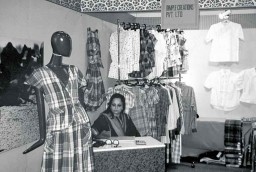 Dimple Creations’ participation in the Budhapest fair in 1985 – Vandana Nayyar tends the stall