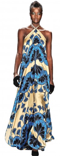 Placement and border prints engineered to look like scarf prints are in production with Goyal Fashions