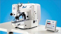 The LK-19100A Pattern and bar tacking machine from Juki comes with special vertical presser foot for sewing lingerie