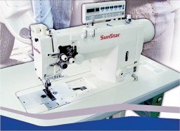 The KM-1750/1751A Double needle lockstitch machine from SunStar, is specially required for tape and wire attaching operations