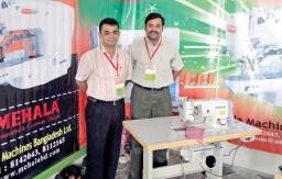 (L) A.R. Atique, Director, Mehala Machines Bangladesh and  R. Selvan, Technical Director, Mehala Machines India at their booth in the fair