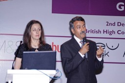 Rosey Hurst, Director, Impactt Limited with Rajesh Bheda, CEO, Rajesh Bheda Consultancy