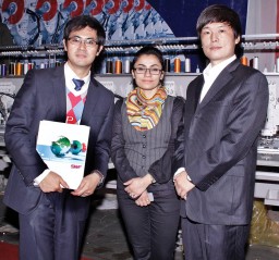 (From L to R) Jon Yoon, Sales Manager, SunStar Co. Ltd. (Delhi office); Megha Anand, Director (Sales & Marketing), HCA; and Hans Mun, Managing Director, SunStar Co. Ltd. – India