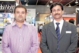 Tashan, CEO of Tai Sang Enterprise with K B Prasad, Business Head – Textile Engineering Division, representing their Indian partner ATE