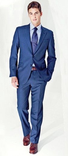 One of the suits from the latest collection of Coppley Inc., Canada