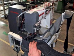 Vibemac 3022WB201 waistband unit is equipped with combined drop feed and needle feed