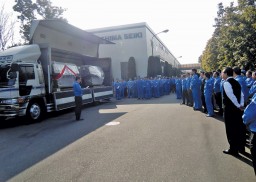 100,000th computerized flatbed knitting machine getting ready to be shipped overseas