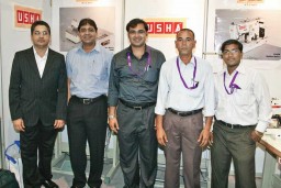 Ketan Anand, Regional Manager, Usha Sewing Machines-South with his team