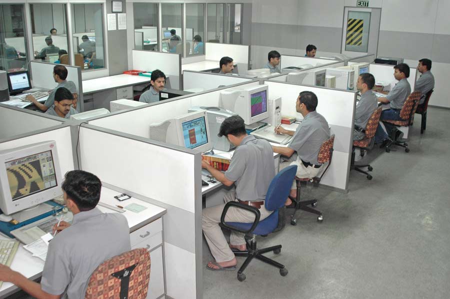 CAD room at Sharman Udyog, Sonepat, Haryana