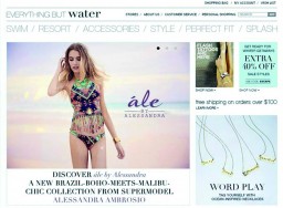 Alessandra Ambrosio partners with ‘Everything But Water’ for swimwear collection