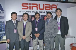 (From L to R) Ken Lu, Manager, Siruba; Kevin Pan, Director, Siruba; R Selvan, Technical Director, Mehala Machines; S Carthic, Director, Mehala Machines; and James Chiu, Director-Marketing, Siruba