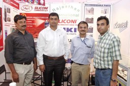 (L-R) Biju Joseph and Rahul Chhikara, Marketing Manager, both from Rajasthan International with Mohit Gupta from Sudha Enterprises and Udayan Khanna from T. Khanna & Co.