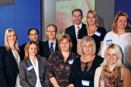 Lingerie & Swimwear seminar speaker line-up From left back row: Julie King, DMU; Atul Khanna, consultant breast/plastic surgeon; Jochen Balzulat, Assyst Bullmer/Human Solutions; Linda Bentley, DB Apparel UK; and Irene Dmyterko, Figleaves.com. Front row: Alison Dennison, Assyst Bullmer/Human Solutions; Karen Flude, George Clothing; Pat Conway, Acestyle; and Laura Savery, DMU