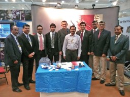 (L to R) Magesh Kumar (Technical & Sewing Advisor); R.M. Vinay Kumar (Regional Sales Manager – South); Sampath De’silva (Amann Group, Sri Lanka); Yogesh Seth (Regional Sales Manager – North); Mario Batory (Technical & Sewing Advisory Services); W.R. Madhvan (Asst. Sales Manager, Chennai); Sanjeev Grewal (Managing Director, India); S.J. Karthikkeyan (Asst. Sales Manager, Chennai); Arunava Banerji (Asst. Sales Manager, Kolkata); Umesh Agarwal (Sales Executive, Kanpur)