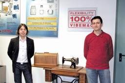 Alberto Guerreschi with his Production Manager Nicola Zanetti 