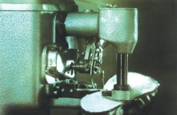 Strobel 141-23EV, Single Thread Overseaming Machine with Gathering Device