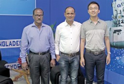 Team JACK Bangladesh (L to R) – Rahmat Ullah, General Manager; A Muntaqim, Managing Director; and Victor Kim, Director of Asia region