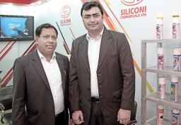 Rahul Chhikara, Marketing Manager, Siliconi (R) with a colleague