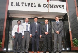 (L-R) B K Mohanty Kumar, Macpi India Director, Viraf E Turel, MD, Turel Group of Companies, Paolo Cartabbia, Managing Director, Luca Mosso, Global Sales Manager and Stefano Bordogna, South Asia Sales Manager of Macpi Group