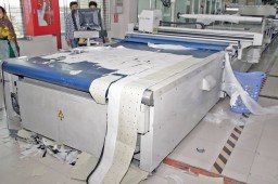 Mahmud Group is the 1st company to install an automatic cutter from Kuris while one more cutter from Kuris is in the pipeline