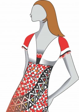 A mismatch of prints show border-inspirations used innovatively