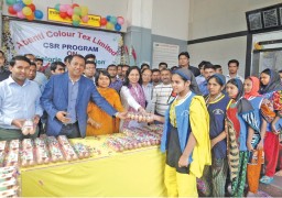 Crony Group claims to have spent BDT 25 million on the Calorie Distribution Program… A H Aslam is seen distributing eggs to his workers