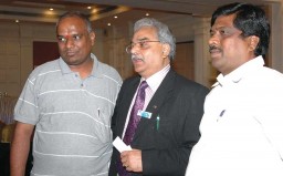 Devandra Bajaj with Vikram and a collegue