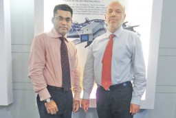 M. A. Saleque, Managing Director, Uni Asia Associates with Klaus Wagner, CEO, Hebbecker