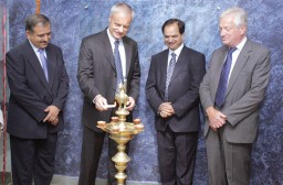 The Intertek team at the inaugural ceremony of Intertek’s hard goods testing facility. From (L-R) Anil Kumar, Chairman, India; Wolfhart Hauser, CEO; Dilip Gianchandani, Regional Director, India & Bangladesh; and Vanni Treves, Chairman
