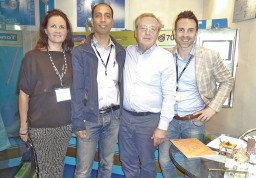 Team Smart Technology (L to R) – Silvia Marcon, Area Sales Manager, Triveneta Grandi Impianti; Suvashis Paul Shimul, CEO, Smart Technology; Andrea Rossetti, Owner, Triveneta Grandi Impianti; and Denis Chiarello, Area Sales Manager, Tonello