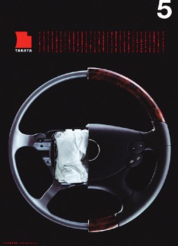 Airbag in a steering wheel