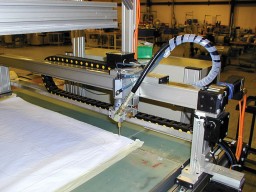 Prototype of a silicone application unit at ASCI