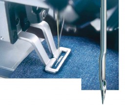 The Groz Beckert MR needle has been developed for computerised multi-directional sewing machines
