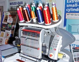 Melco Amaya XTS – a single head 16-needle embroidery machine